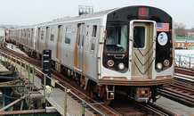 Picture of a R-160A subway train