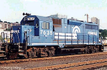 Picture of a diesel-electric engine class GP-38