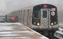 Picture of a R-160B subway train