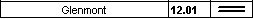 Scren dump of a timetable entry for a station with only an arrival time entry and two
                       black lines in the position for the departure time entry