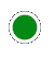 Circular green sign signal with white border